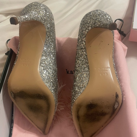 Kate Spade Silver and Pink Women's Marabou Pumps - Picture 11 of 15
